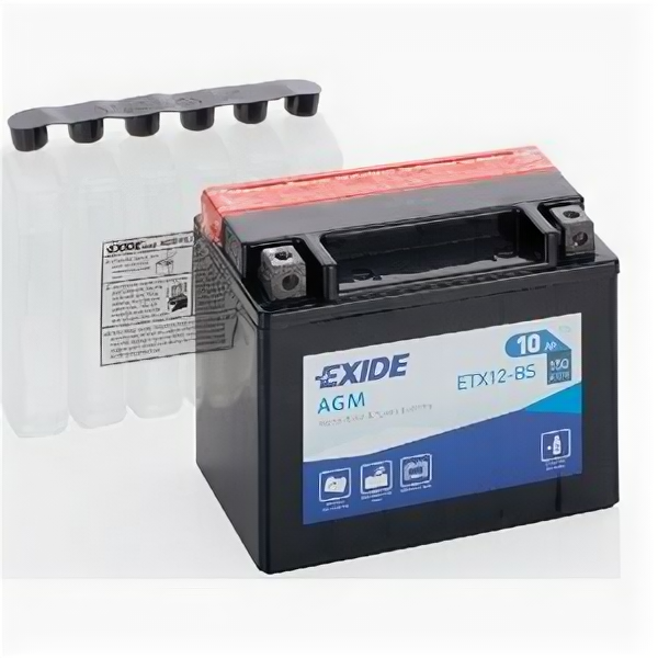 Аккумулятор мото Exide ETX12-BS (YTX12-BS)