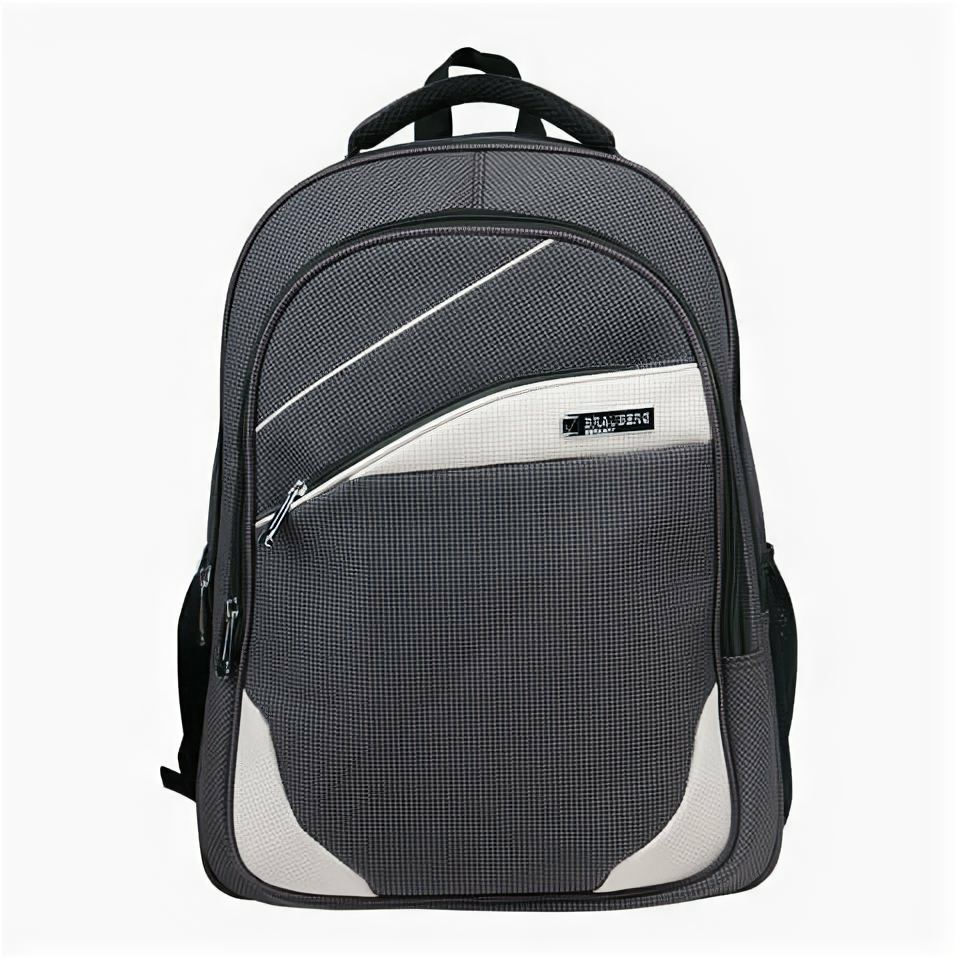 Рюкзак BRAUBERG Sprinter 224453, серо-белый, 30 л, размер 46х34х21 см, ткань
