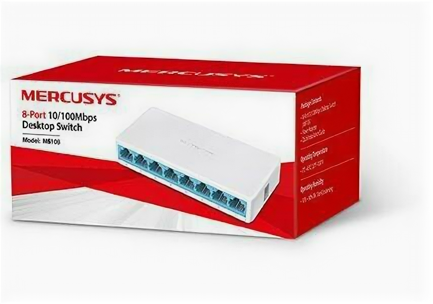 Коммутатор Mercusys MS108 8 портов 10/100Mbps