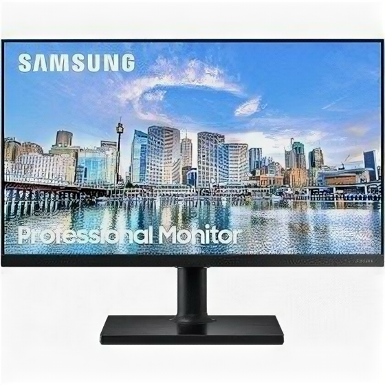 Samsung Монитор LCD Samsung 23.8" F24T450FQI Black с поворотом экрана {IPS 1920x1080 75Hz 4ms 178/178 250cd 1000:1 HDMI DisplayPort 2xUSB}