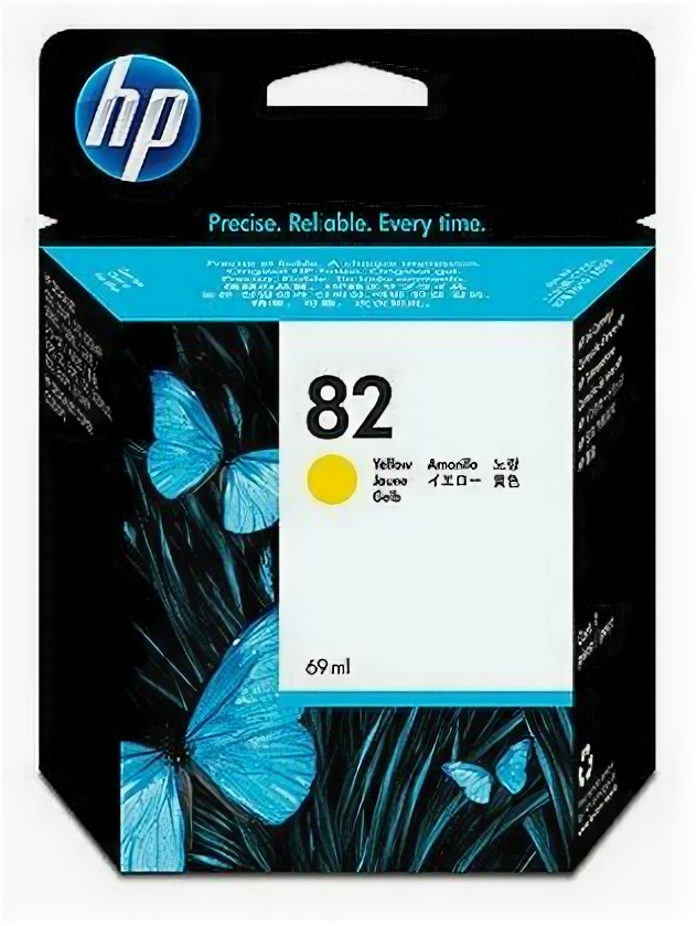 HP Картридж HP C4913A №82 для DJ 500/800 (yellow) 69 мл
