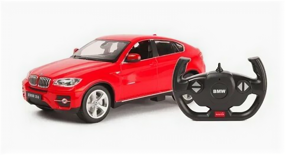 Машинка на радиоуправлении Rastar BMW X6 (арт.31400), 1:14, красная