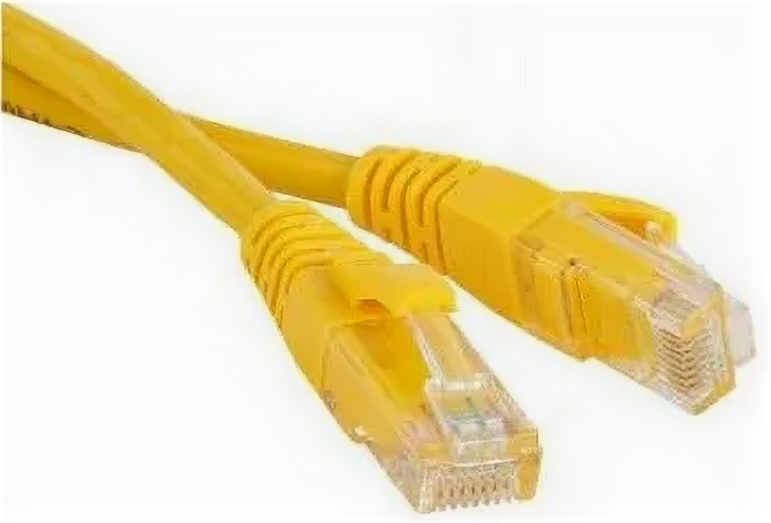 Кабель патч-корд U/UTP 6 кат. 0,5м Hyperline PC-LPM-UTP-RJ45-RJ45-C6-0.5M-LSZH-YL желтый