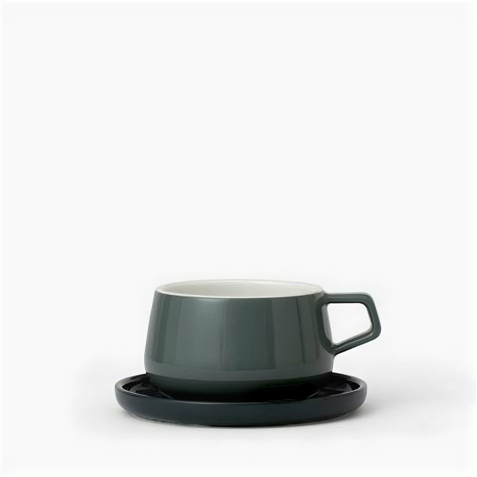 Чайная чашка с блюдцем Viva Scandinavia Ella, 0.25л, фарфор, мятный V79747