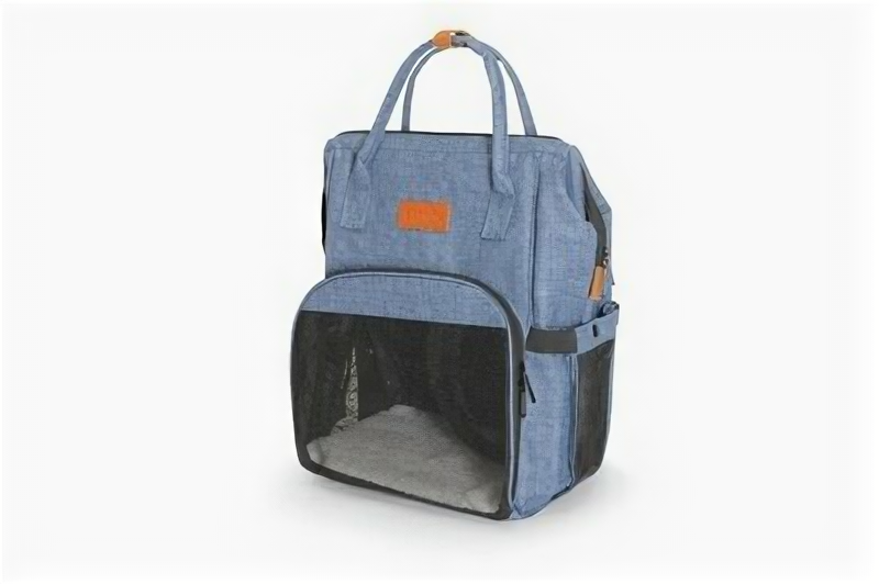 фото Camon Рюкзак-переноска Pet голубая 27x42 см (4кг) 12775, 0,812 кг