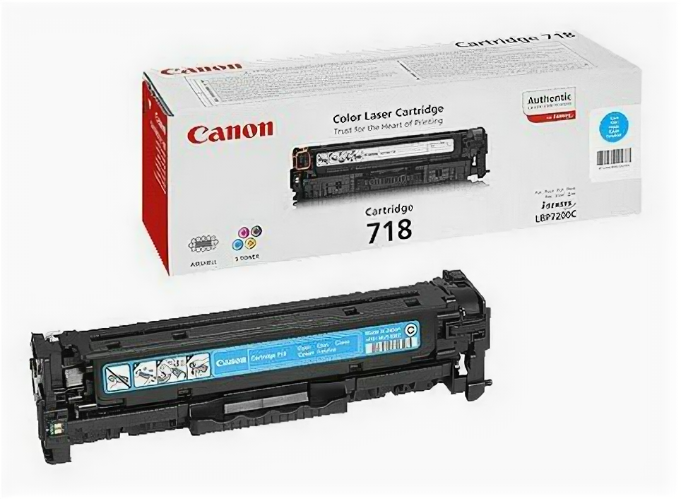 Canon Картридж лазерный Canon 718C 2661B002 голубой (2900стр.) для Canon LBP7200/MF8330/8350