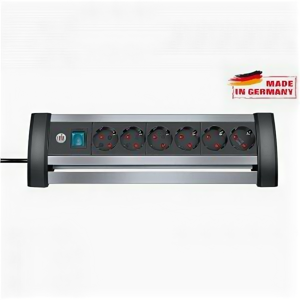 Удлинитель Brennenstuhl Office-Line Alu настольный (6 розеток, 3 м, 1394000416)