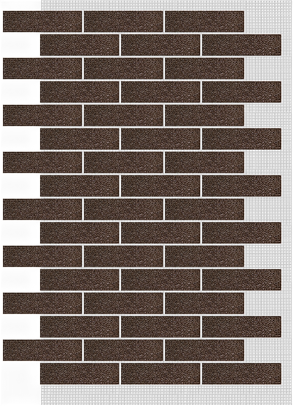 АМК Декоративные Покрытия Гибкий кирпич АМК цвет 303 имитация кирпичной кладки