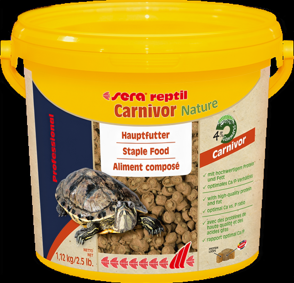 фото Корм для водных черепах Sera Reptil Professional Carnivor, гранулы, 3,8 л