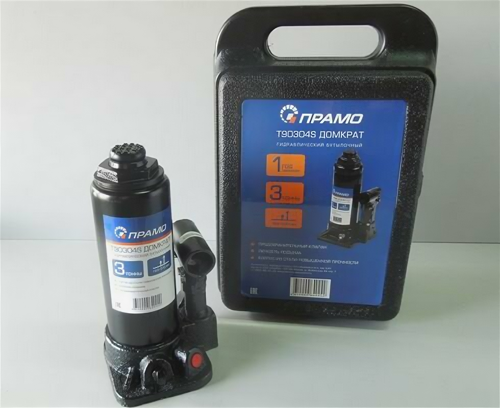 фото Домкрат 3 т гидравлический высота подъема 175-345мм в кейсе