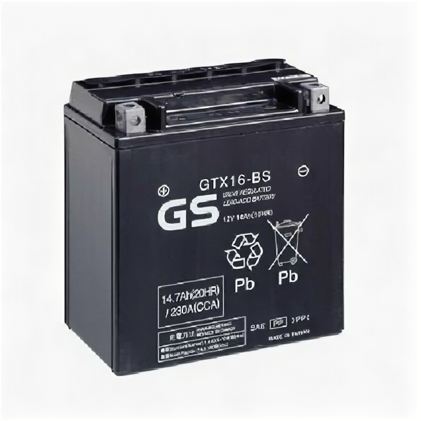 Аккумулятор мото GS GTX16-BS (YTX16-BS, YTX20CH-BS) AGM