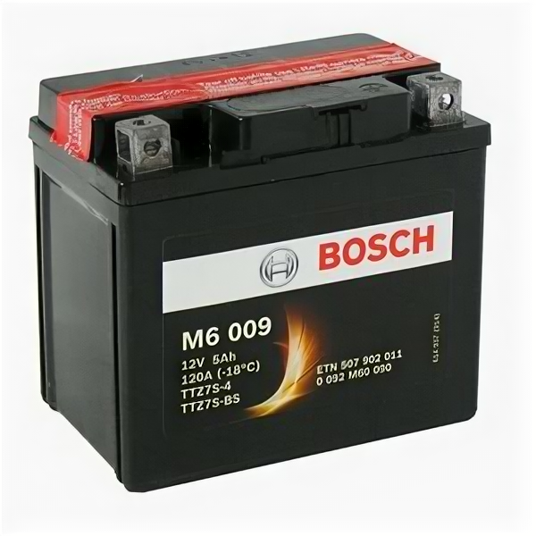 Аккумулятор мото Bosch M6 009 (YTZ7S-BS) AGM 0 092 M60 090