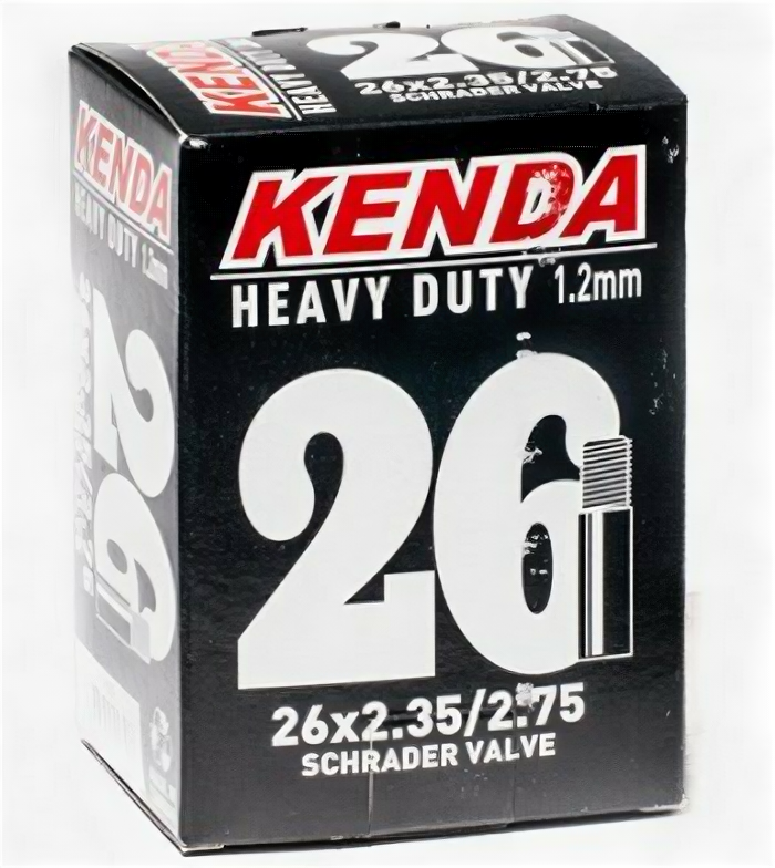 Велокамера Kenda 26x2.35-2.75, Extreme, a/v, толщина стенки 1.2 мм