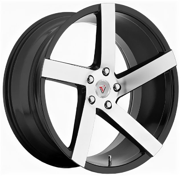 Колесный Диск Vissol V-080L 8,5x19 5x100 D57,1 ET45 black-with-machined-face