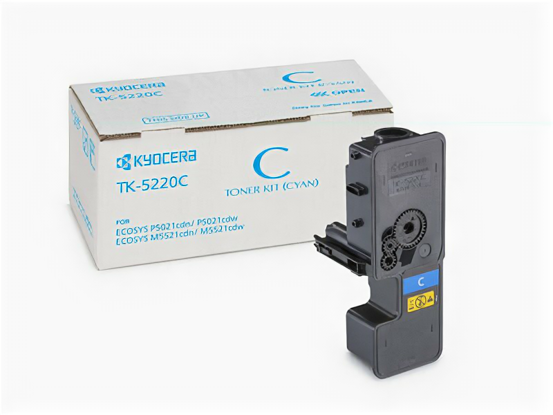 Тонер Картридж Kyocera 1T02R9CNL1 TK-5220C голубой (1200стр.) для Kyocera M5521cdn/cdw, P5021cdn/cdw