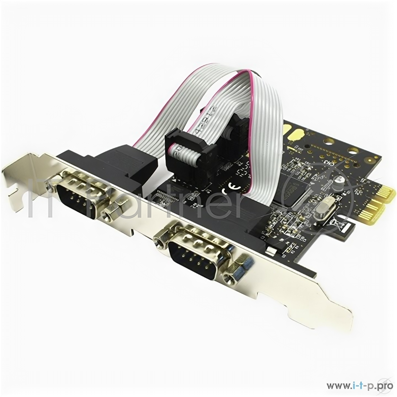 Контроллер Pci-e to 2 RS232 порт (2 Com/serial port), chip Mcs9922, Fg-emt03c-1-bu01, Espada (oem) 3 .