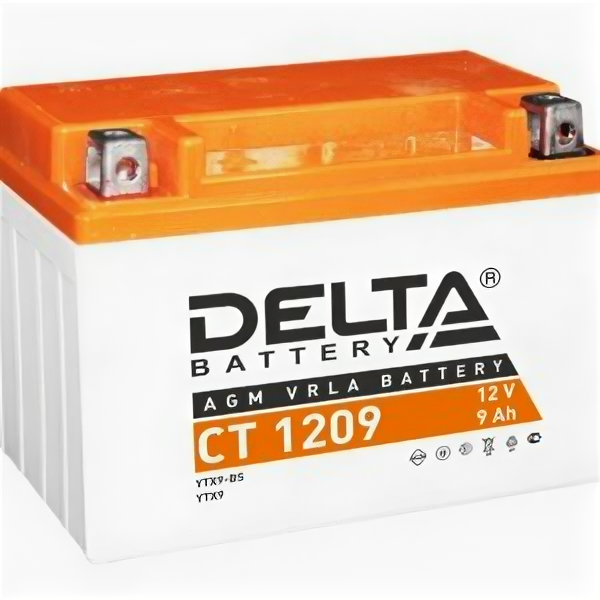 Аккумулятор мото Delta CT 1209 (YTX9-BS)