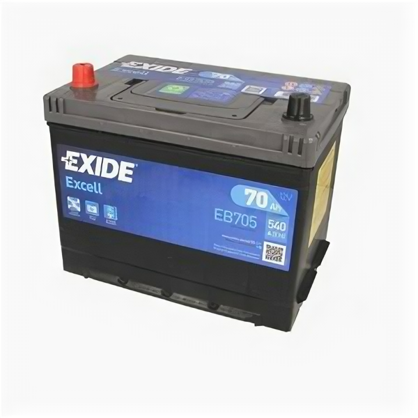 Аккумулятор Exide Excell EB705 70 Ач 540А прям. пол.