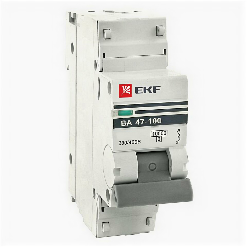 EKF Автоматический выключатель 1P 25А (C) 10kA ВА 47-100 PROxima mcb47100-1-25C-pro