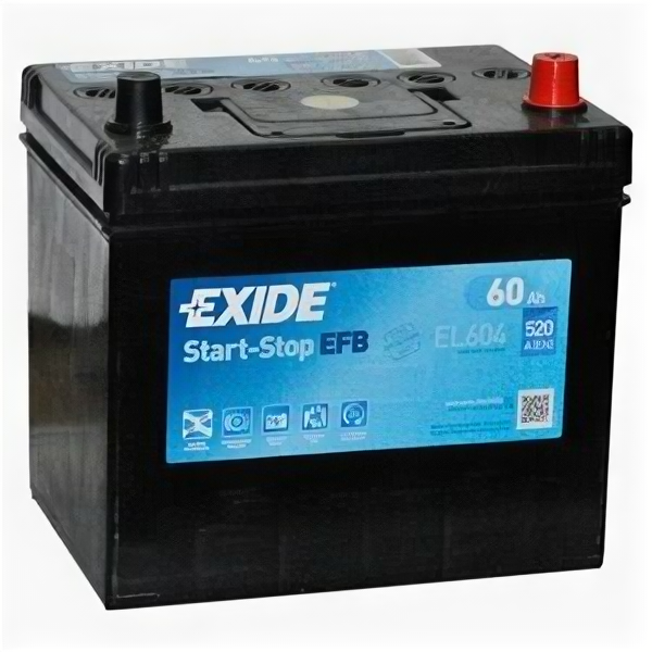 Аккумулятор Exide EL604 EFB Start-Stop 60 Ач 520А обр.