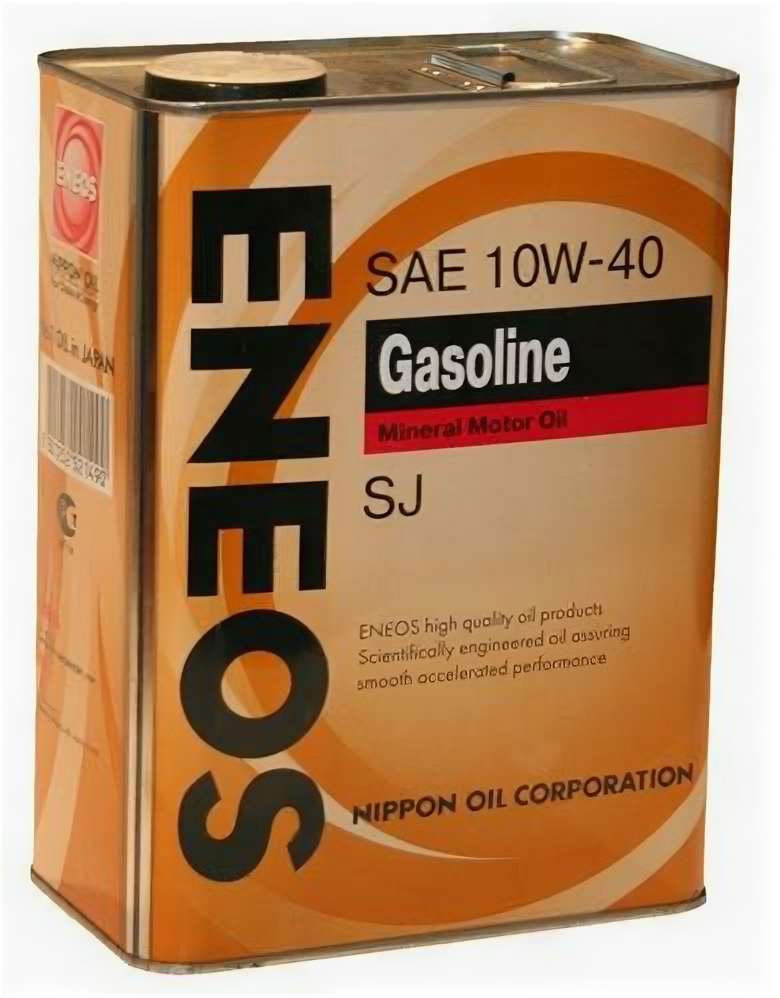 ENEOS OIL1357 Масло моторное 10W40 ENEOS 4л полусинтетика SUPER GASOLINE SL