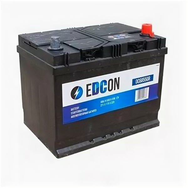 Аккумулятор Edcon DC68550R 68 Ач 550А обр. пол. (D26L)