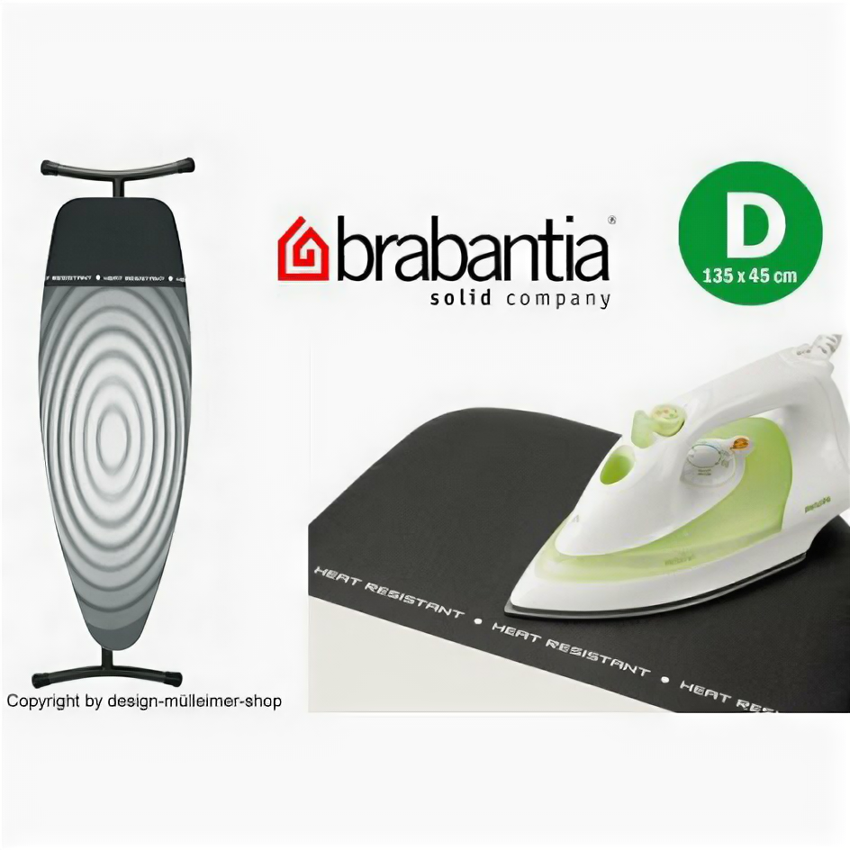 Чехол для гладильной доски Brabantia, D 135x45см, жаропрочная зона, титановые круги 266782 - фотография № 3