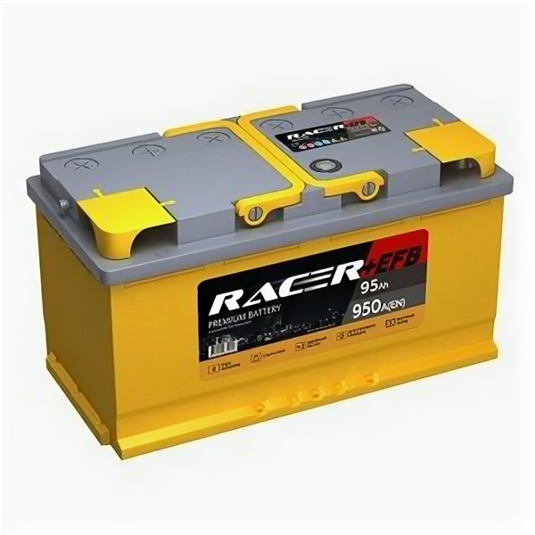 Аккумулятор Racer EFB Start-Stop 95 Ач 950А обр. пол.