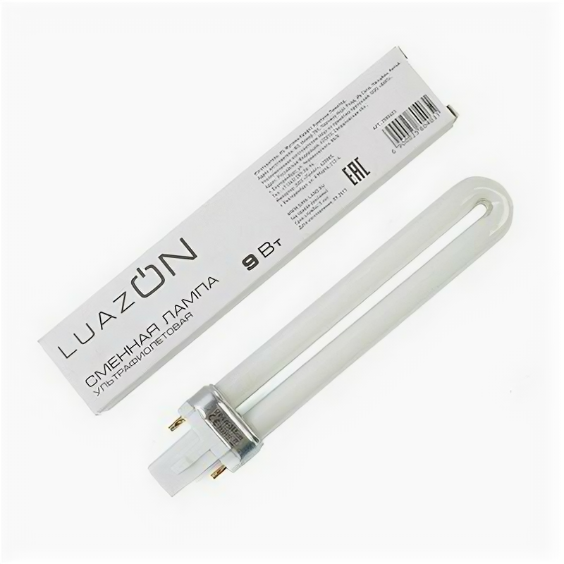 Сменная лампа LuazON LUF-20, ультрафиолетовая, 9 Вт, белая, Luazon Home