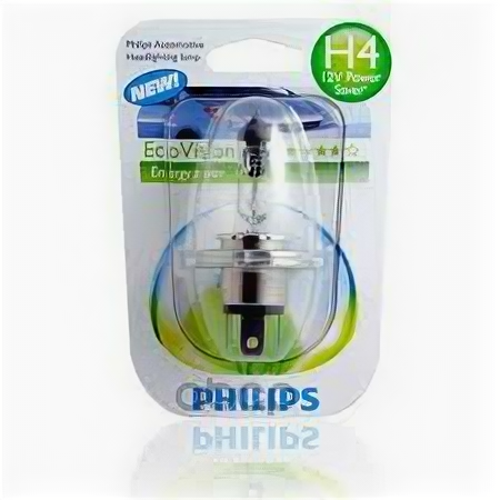 Лампа H4 Long Life Eco 12v 60/55w B1 (Blister 1шт.) Philips12342LLECOB1