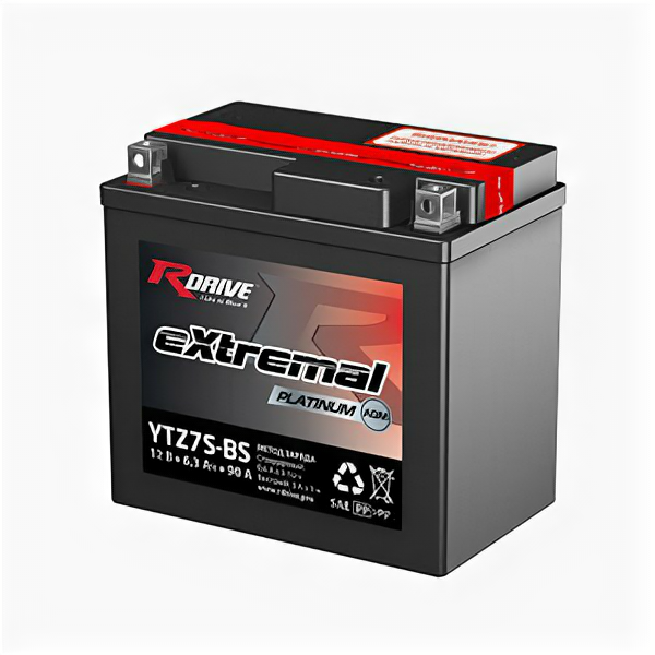 Аккумулятор мото Rdrive Platinum YTZ7S-BS (YTZ7S) AGM