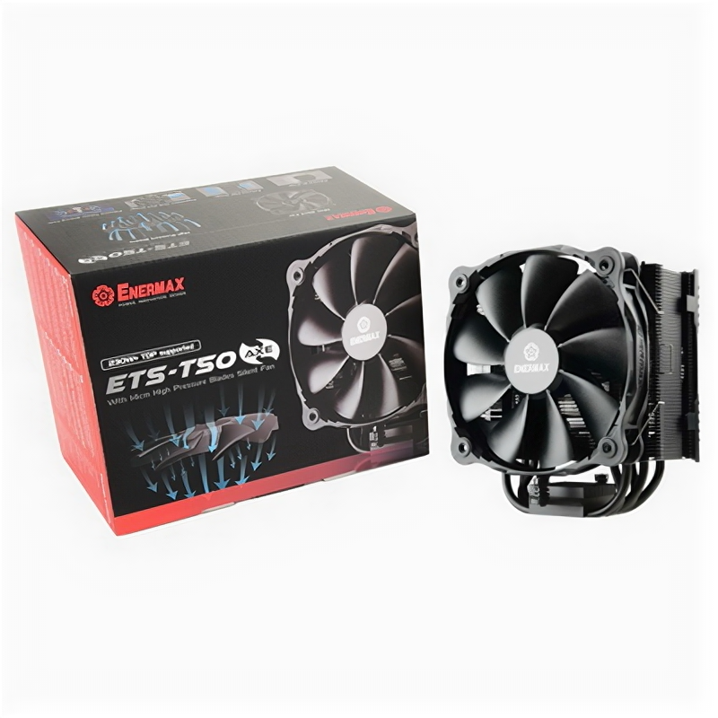 Вентилятор для процессора Ets-t50a-fss T50 AXE Silent Edition, TDP 230W, FAN140mm, Universal. RTL 8