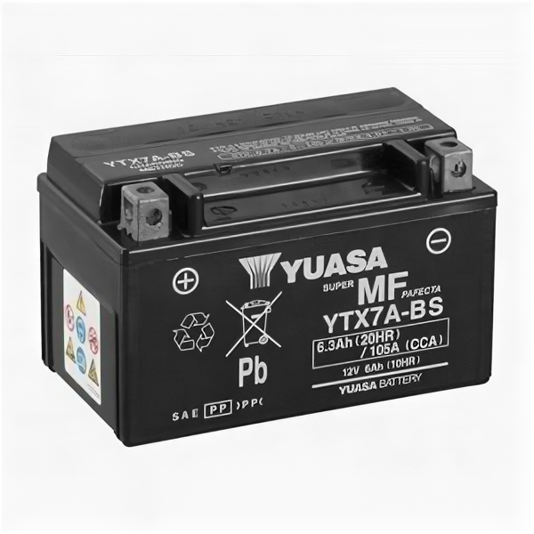 Аккумулятор мото Yuasa YTX7A-BS