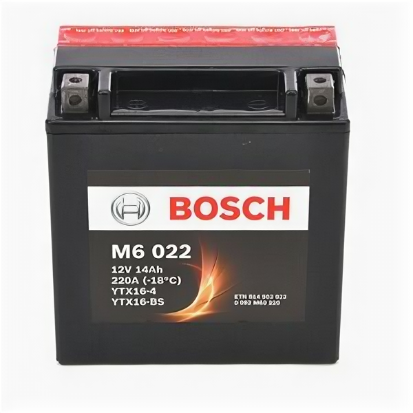 Аккумулятор мото Bosch M6 022 (YTX16-BS) AGM 0 092 M60 220