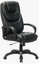 Кресло руководителя BRABIX PREMIUM Nord EX-590, черный пластик, экокожа, черное