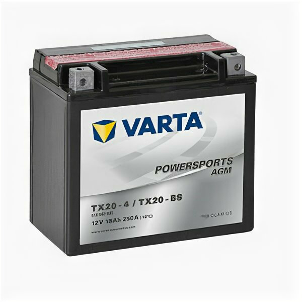 Аккумулятор мото Varta AGM TX20-BS (YTX20-BS) 518902025