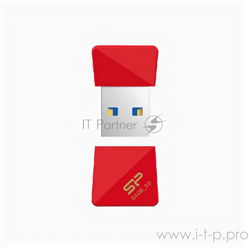 Флеш Диск Silicon Power 8Gb Jewel J08 Sp008gbuf3j08v1r USB3.0 красный Sp008gbuf3j08v1r
