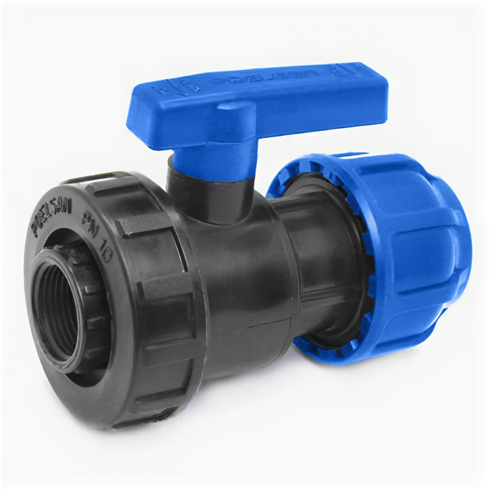 фото Кран шаровой разъёмный ПНД 3/4 дюйма F х 32 мм