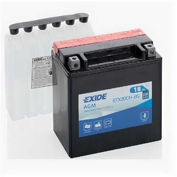 Аккумулятор мото Exide ETX20CH-BS (YTX20CH-BS, YB16B-A)