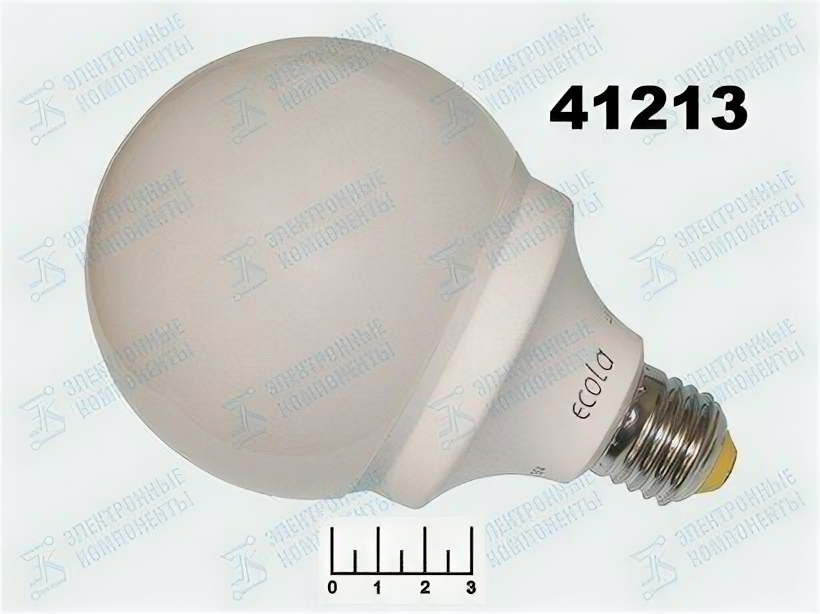 Лампа светодиодная 220V 15.5W E27 2700K белый теплый G95 Ecola (95*135) K7LW15ELC (1240lm)