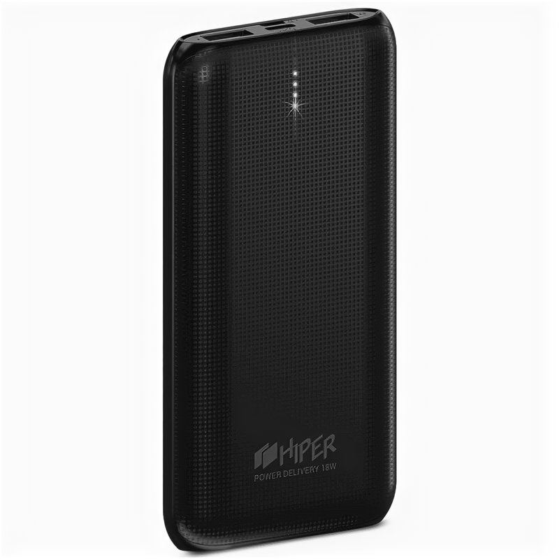 Аккумулятор Hiper Внешний аккумулятор Hiper RPX10000 Li-Pol 10000 mAh QC 3A+2.4A 2xUSB 1xType-C черн