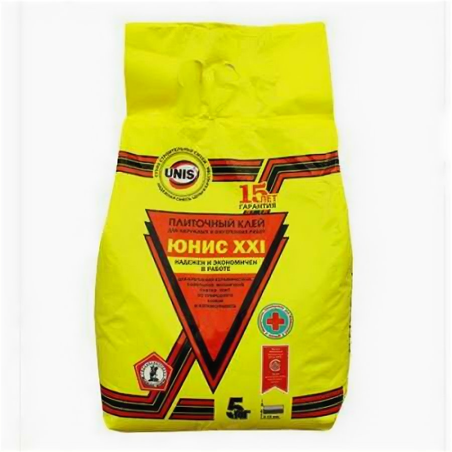 фото Клей для плитки Unis ХХI для ремонтных работ 5 кг юнис (1шт) (75694)