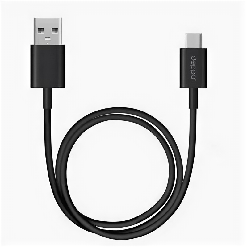 Кабель Deppa (72206) USB - USB Type-C, USB 3.0, 1.2м, черный DEPPA 2569421