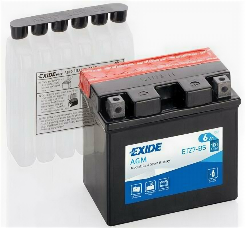 Аккумулятор Exide 6Ач обратная полярность ETZ7-BS