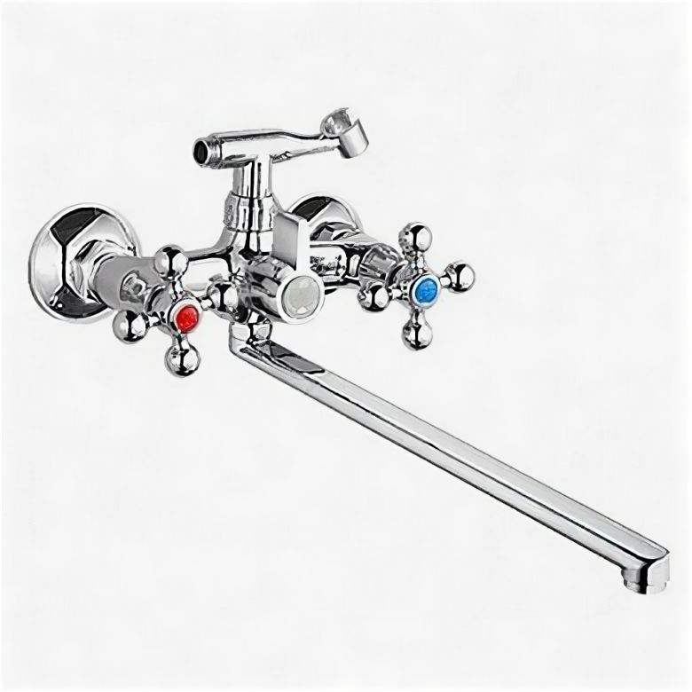 фото Смеситель Ligeya для душа двуручный универс. с плоским изливом 40F и переключателем, L2361