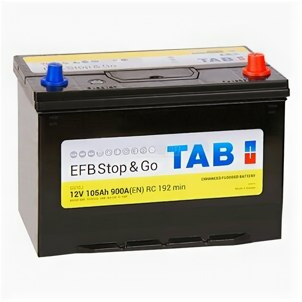 Аккумулятор TAB EFB Start-Stop 105 Ач 900А обр. пол.