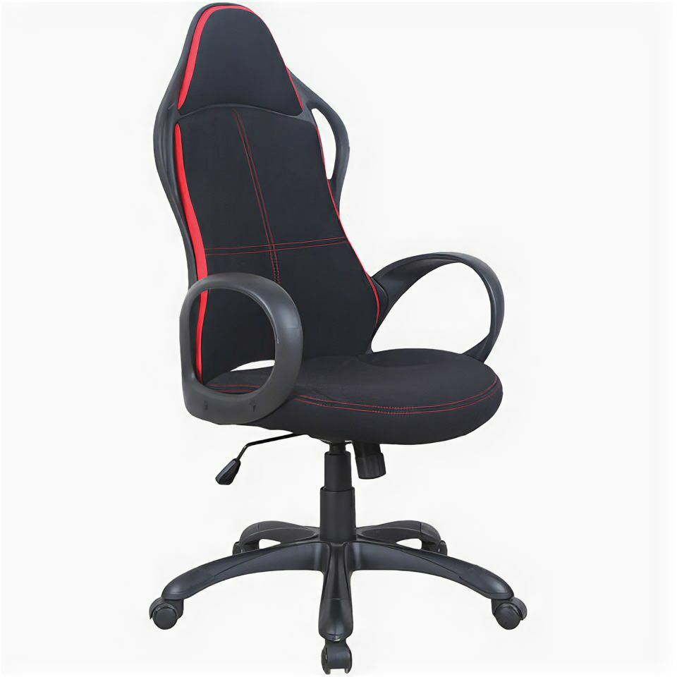 Кресло офисное BRABIX PREMIUM «Force EX-516», ткань, черное/вставки красные