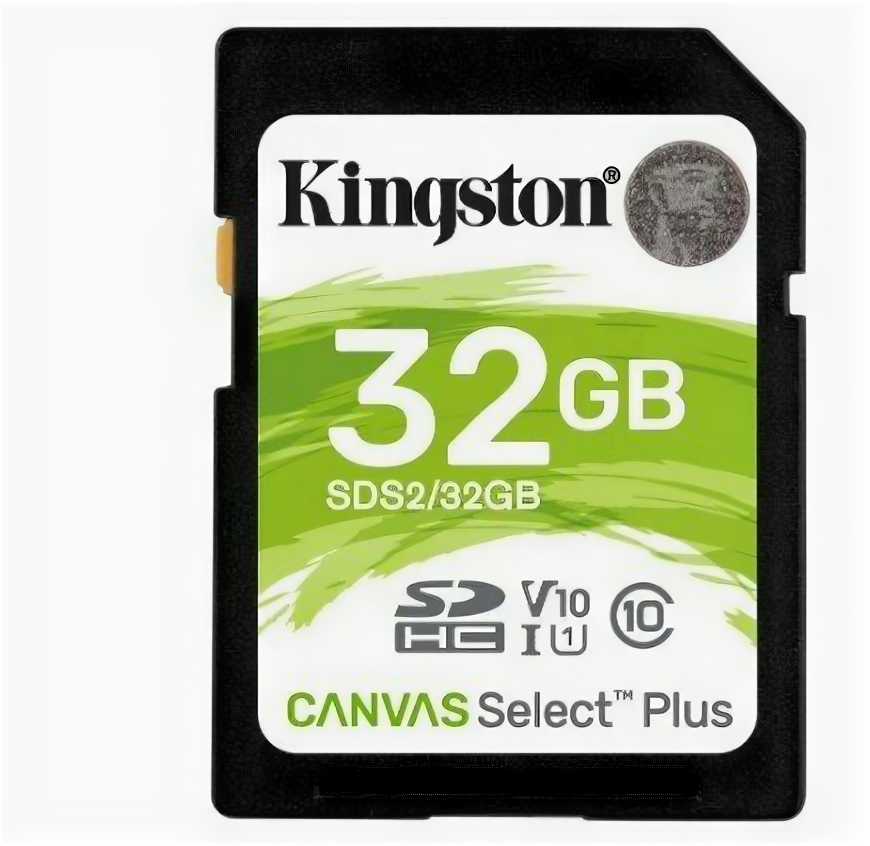 Карта памяти Kingston Sdhc 32Gb Class10 Sds2/32gb Canvas Select Plus w/o adapter .