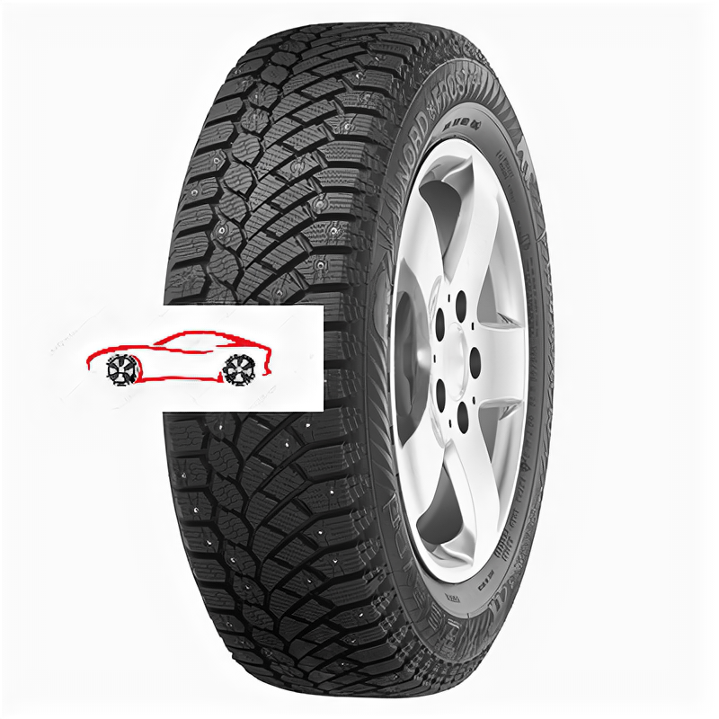 Зимние шипованные шины Gislaved Nord*Frost 200 (215/55 R17 98T)