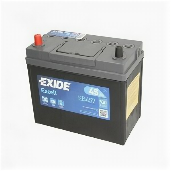 Аккумулятор Exide Excell EB457 45 Ач 330А прям. пол.